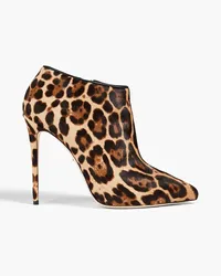 Dolce & Gabbana Leopard-print calf hair ankle boots - Animal print Animal