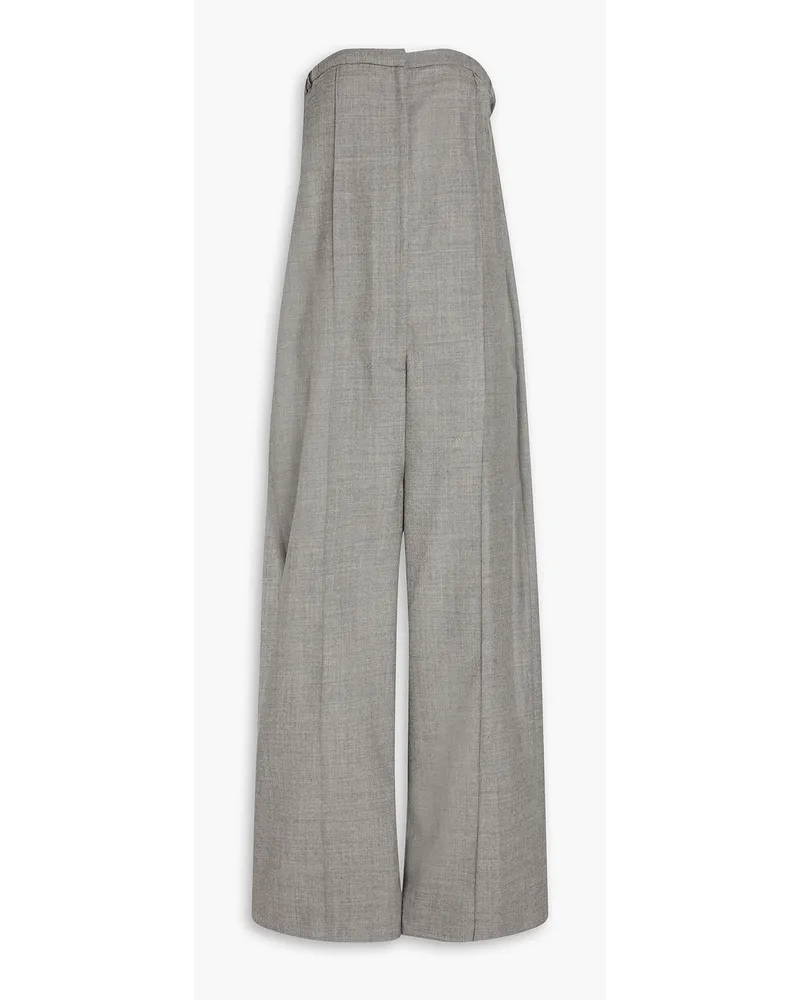 Loulou Studio Mellal wool-blend twill wide-leg jumpsuit - Gray Gray