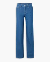 WANDLER Poppy high-rise straight-leg jeans - Blue Blue