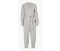 Leondrea belted woven jumpsuit - Gray