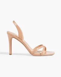 Veronica Beard Analita patent-leather slingback sandals - Neutral Neutral