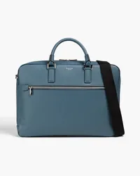 Serapian Pebbled-leather briefcase - Blue Blue