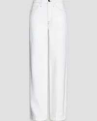 Frame Denim Le Italien high-rise wide-leg jeans - White White