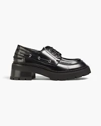 by FAR Stanley polished leather brogues - Black Black