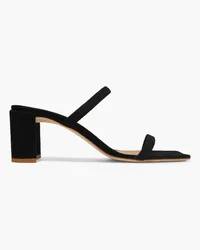 by FAR Tanya suede mules - Black Black