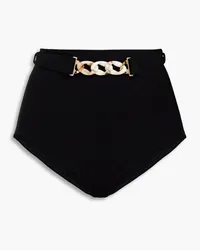 Zimmermann Chain-embellished high-rise bikini briefs - Black Black