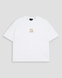 Dunhill Printed cotton-jersey T-shirt - White White