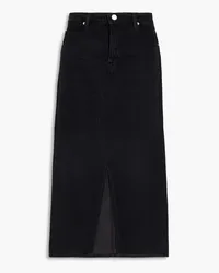 Frame Denim The Midaxi denim midi skirt - Black Black