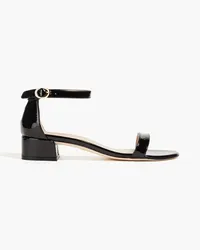 Stuart Weitzman Patent-leather sandals - Black Black