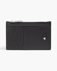 Montblanc Textured-leather pouch - Black Black