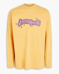 Jacquemus Desenho printed cotton-jersey T-shirt - Yellow Yellow