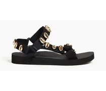 Trekky embellished grosgrain sandals - Black