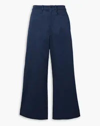 Proenza Schouler Cropped stretch-cotton twill culottes - Blue Blue