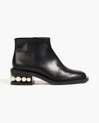 Nicholas Kirkwood Embellished leather ankle boots - Black Black