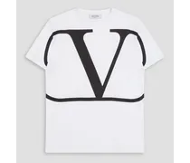 Logo-print cotton-jersey T-shirt - White