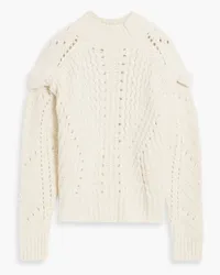 IRO Iliade brushed open-knit sweater - White White