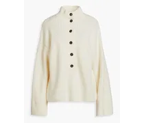 Vaplan ribbed cashmere sweater - White
