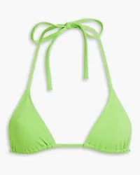 BONDI BORN Malia triangle bikini top - Green Green