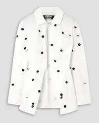 Jacquemus Lavoir embellished poplin shirt - White White