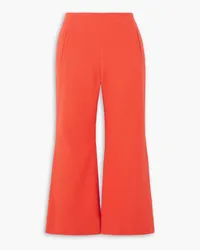 Lisa Marie Fernandez Cropped cotton-blend bouclé flared pants - Red Red