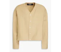 Embroidered linen shirt - Neutral