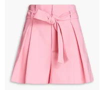 Pleated cady shorts - Pink
