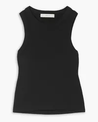 LVIR Cutout ribbed stretch-cotton tank - Black Black