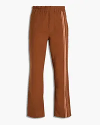 Acne Studios Striped cotton-canvas drawstring pants - Brown Brown