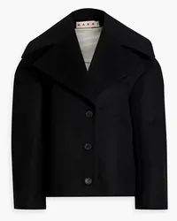 Marni Wool-blend felt coat - Black Black