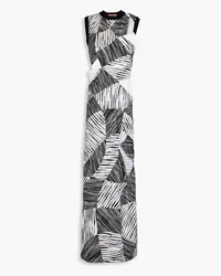 Missoni Patchwork stretch-knit maxi dress - Black Black