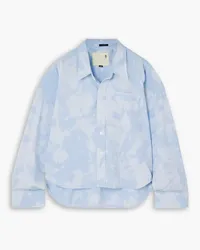 R13 Printed twill shirt - Blue Blue