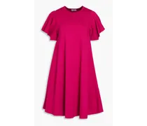 Ruffled stretch-jersey mini dress - Pink