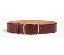 Leather belt - Burgundy