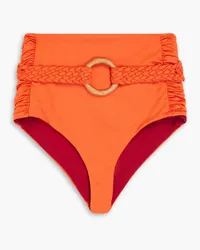 Johanna Ortiz Tangelo Cumbi reversible belted bikini briefs - Orange Orange