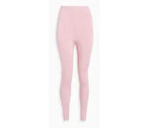MyBody paneled stretch-knit leggings - Pink