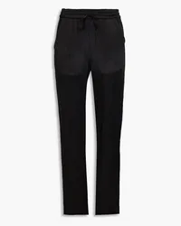 Rag & Bone Elias crinkled-satin straight-leg pants - Black Black