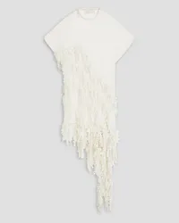 Zimmermann Embellished linen and silk-blend organza dress - White White