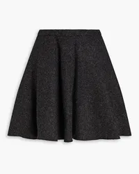 RED Valentino Brushed wool-felt mini skirt - Gray Gray