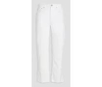 Harlow mid-rise straight-leg jeans - White