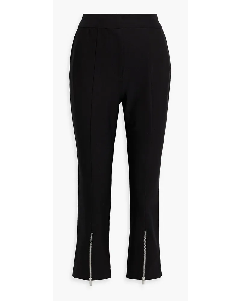 Derek Lam Van cropped cotton-blend slim-leg pants - Black Black