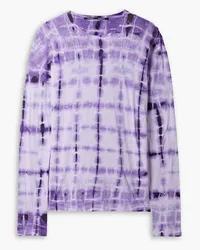 Proenza Schouler Tie-dyed cotton-jersey top - Purple Purple