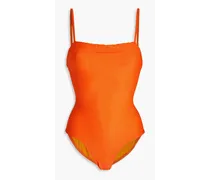 The Chelsea textured swimsuit - Orange
