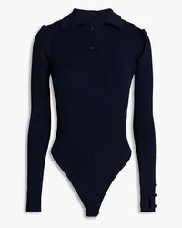 Jacquemus Ciao convertible ribbed-knit bodysuit - Blue Blue