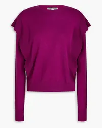 Autumn Cashmere Ruffled cashmere sweater - Purple Purple