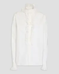 Philosophy Di Lorenzo Serafini Ruffled cotton shirt - White White