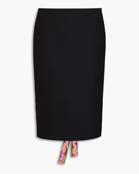 Emilio Pucci Wool-blend crepe pencil skirt - Black Black