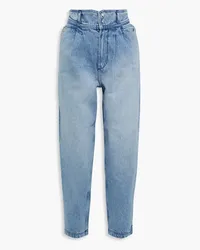 IRO Faded high-rise tapered jeans - Blue Blue