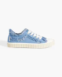 Zimmermann Frayed denim sneakers - Blue Blue