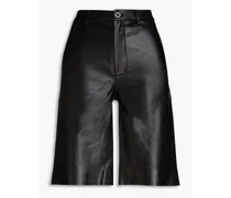 Celeste faux leather shorts - Black