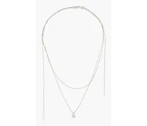 Sterling silver freshwater pearl necklace - Metallic
